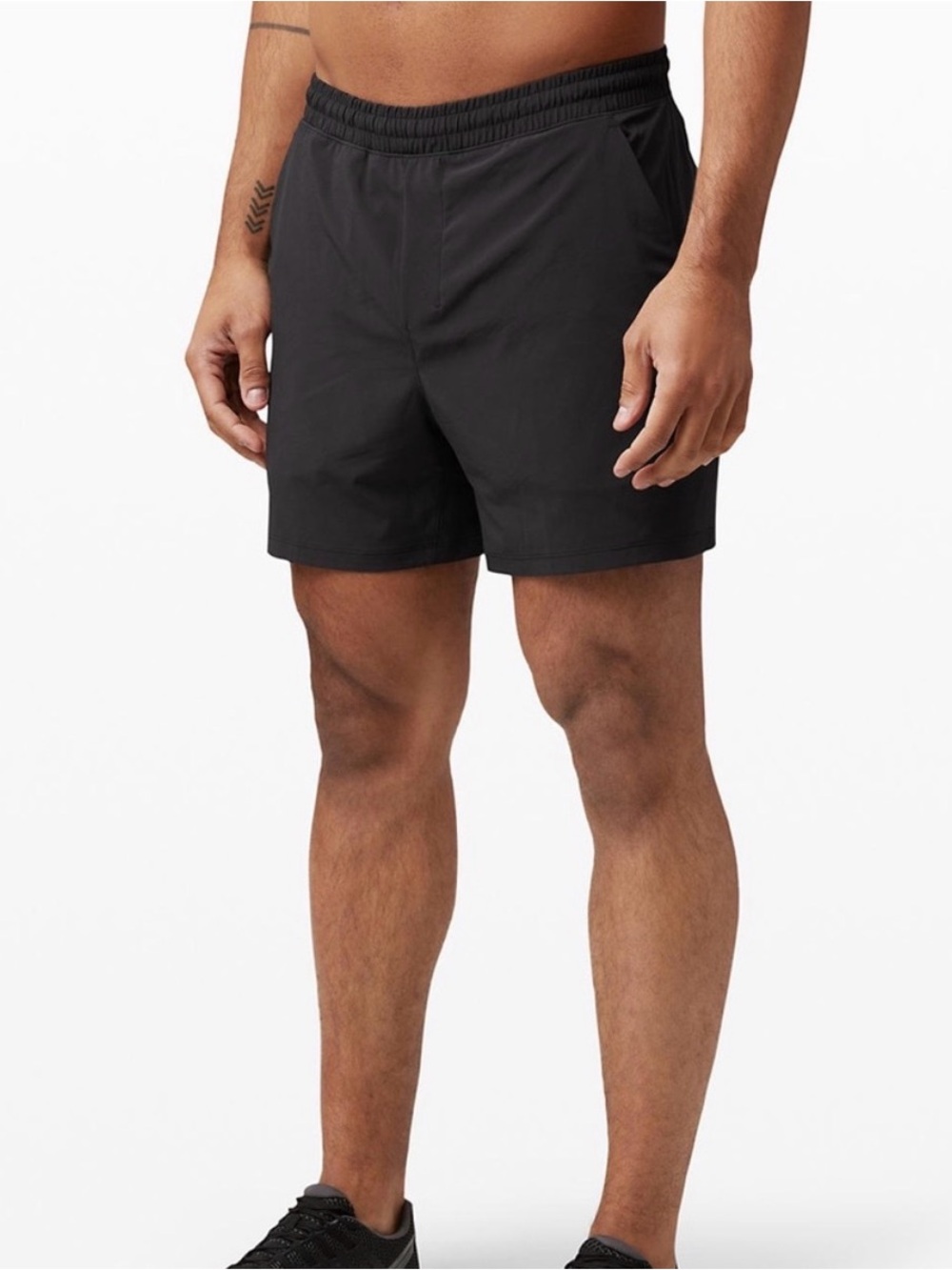 Lululemon Pace Breaker Linerless Short 5" *Onyx Grey Men's Performance Athletic - Picture 10 of 11